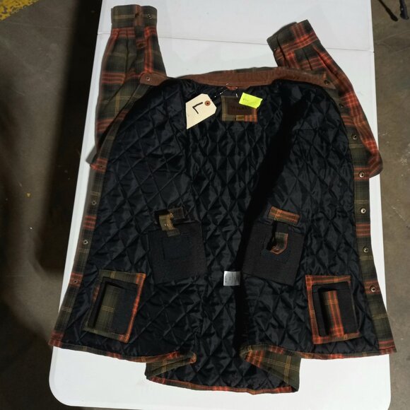 Concealed Carry Quilt Lined Shirt Jacket - Army | Large - Picture 4 of 8